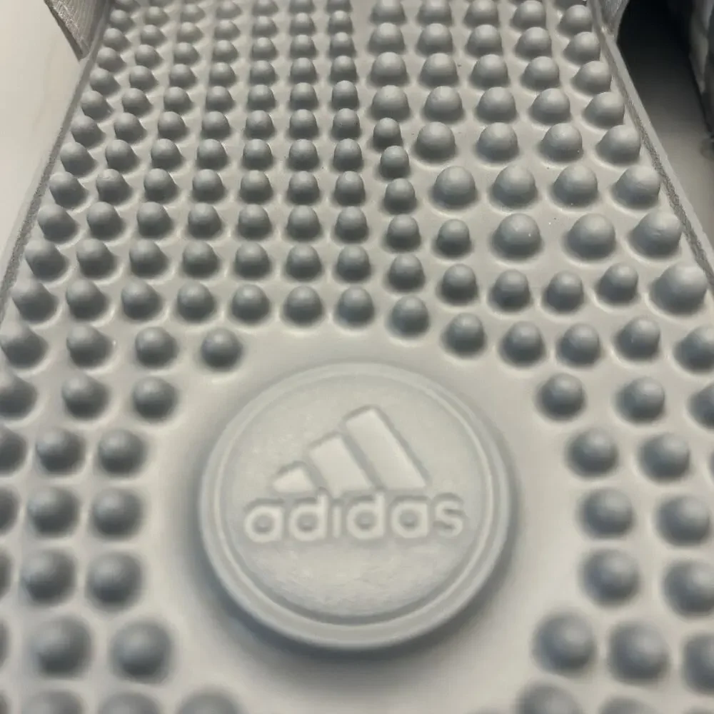 ADIDAS Mens Adissage Slides Sandal Grey/White/Grey Size 18 US HQ4373 NEW